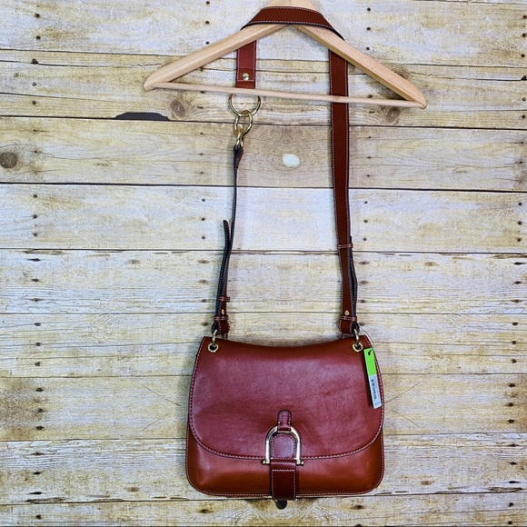 Sam Edelman Delilah Crossbody Leather Cinnamon - Picture 2 of 8